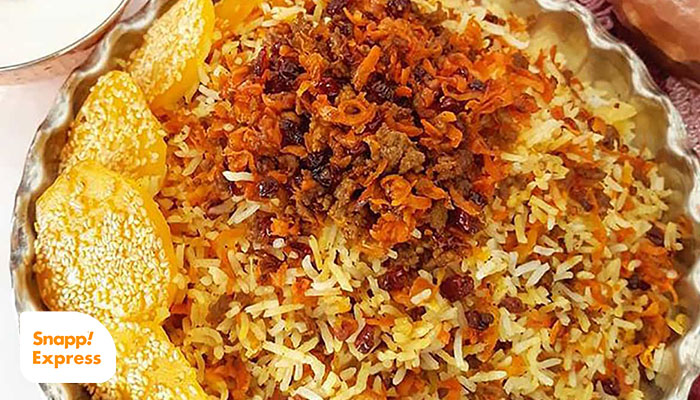 طرز تهیه هویج پلوی مجلسی با گوشت چرخ کرده